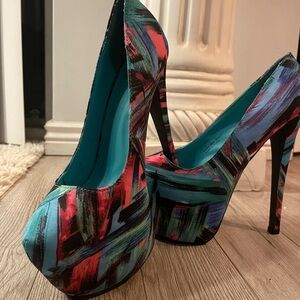 Retro Platform Stiletto Heels